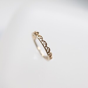 K10YG地金アーチシェイプリング H-2