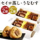 【ふるさと納税】うなぎのせいろ蒸し2食(320g×2個)・炙りうなぎむすび2個 セット せいろ蒸し 鰻 うなむす うなぎ おむすび おにぎり 惣菜 観光動画付き 冷凍 送料無料