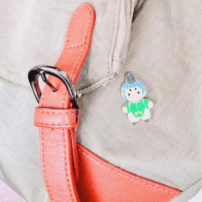 ふるさと納税 島本町 島本町公式マスコットキャラクター「みづまろくん」5周年記念ピンバッジ |  | 03