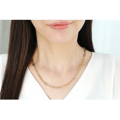 ふるさと納税 昭和町 K18YGペーパークリップチェーンネックレス 幅4.4ミリ 中空 |  | 03