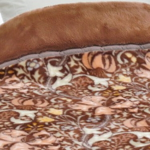 ROMANCE ゴールデンリリー ノルディック柄 マイヤー毛布 シングル 28305412