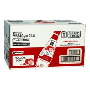 伊藤園 ビタミンフルーツ りんごMix100% PET 340g×24本【配送不可地域：離島・沖縄県】【1628433】
