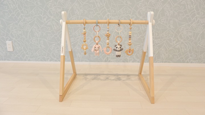 HOPPL（ホップル） amimals ベビージムセット ホワイト／マスコット