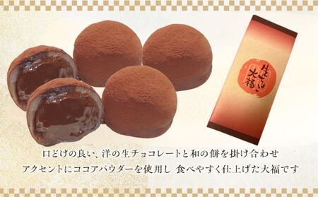 生チョコ大福10個入 /濃厚チョコとふわもち大福 チョコレート和菓子 冷凍スイーツ バレンタイン ホワイトデー 老舗