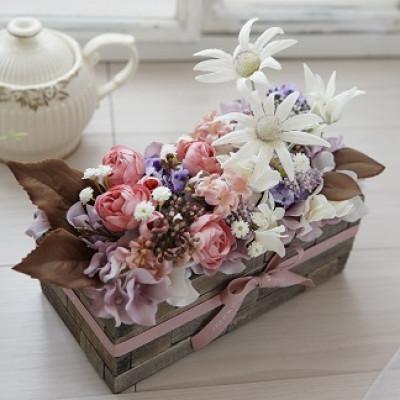 ふるさと納税 高畠町 まるで生花のようなスモールガーデン(ピンク) |  | 01