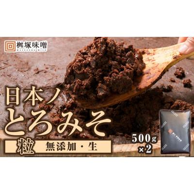 ふるさと納税 豊田市 【無添加/生】 日本ノとろみそ(粒)　500g×2