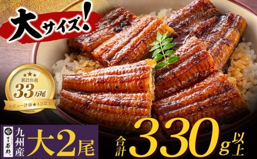 U61-71-04 国産うなぎ蒲焼大サイズ2尾 <計330g以上> 鰻蒲焼用タレ・山椒付 うなぎ生産量日本一鹿児島県産 宮崎県産 熊本県産 九州産 国産鰻 うなぎ ウナギ 鰻 人気 おすすめ ひつまぶし 鰻 蒲焼き タレ 山椒 ランキング 鰻 冷凍 うな重 ひつまぶし うなぎ 福智町 鰻蒲焼き うな丼 丑の日