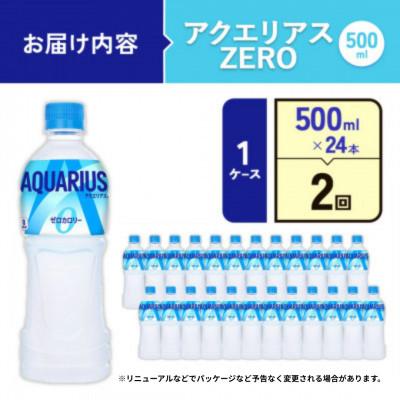 ふるさと納税 えびの市 【毎月定期便】アクエリアス ゼロ PET 500ml×24本(1ケース)(えびの市)全2回 |  | 01