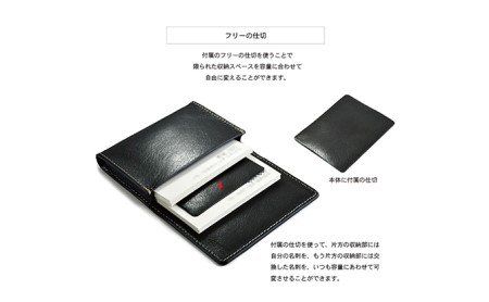 ビンテージオイルレザーの名刺&カードケース / 標準サイズ　バンナイズ オイル シュリンク レザー 本革 名刺 ファッション小物 財布  ビンテージキャメル
