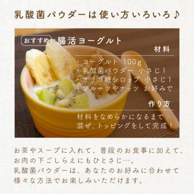 ふるさと納税 瑞穂町 日本の発酵食品からとれた「オーガニック腸活乳酸菌パウダー」100g×3袋セット |  | 03