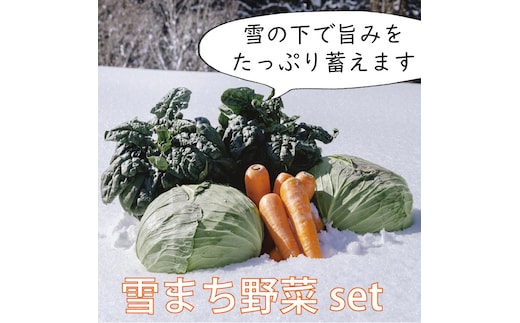 
										
										雪まち野菜4種セット（キャベツ、ニンジン、ほうれん草、くらかけ豆）季節・数量限定｜雪室で熟成された冬野菜を1月下旬から2月上旬発送予定【長野県信濃町ふるさと納税】
									