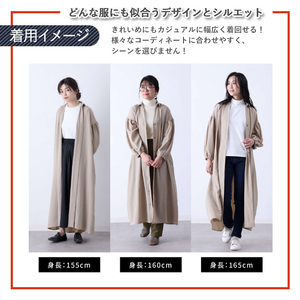 体に添い続けるシャツワンピース(1枚/サイズフリー/ベージュ) シャツワンピース 服 姿勢 フリーサイズ レディース シンプル きれいめ カジュアル オールシーズン ブラック 黒 ネイビー 紺 ホワイ