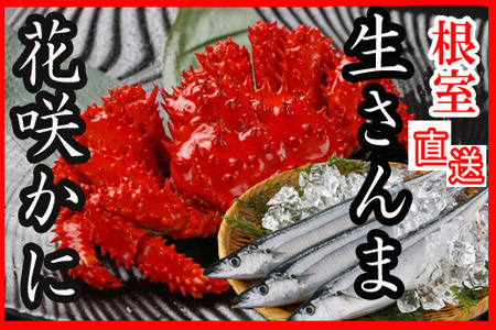 【12/31決済分まで1月中配送】 【北海道根室産】花咲かに2尾・冷凍さんま5尾セット A-30004