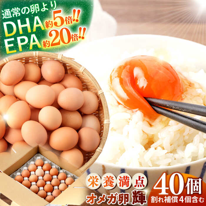 【ふるさと納税】オメガ卵 輝 40個【トーセン農場】[NCJ001]