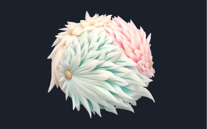 飛翔　針切菊　上生菓子【有限会社いづみや】 [AKGK019]