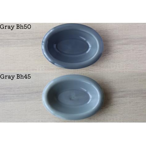 有田焼 with glaze Oval Bowl Sサイズ グレー2色セット オーバル デザート皿 スイーツ皿 お皿 ボウル 小鉢 楕円 食器 灰色 山忠 A20-475_イメージ4