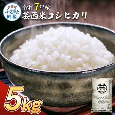 ふるさと納税 芸西村 令和7年産 芸西米コシヒカリ 5kg【KNK012-R7】