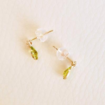 ふるさと納税 甲府市 【ジュエリー】K10 ペリドット アンティーク ピアス 保証書付 SE-1737 |  | 02