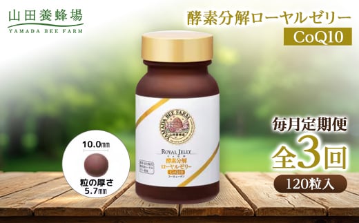 
            ＜毎月定期便＞酵素分解ローヤルゼリー CoQ10(5935)全3回【4008982】
          