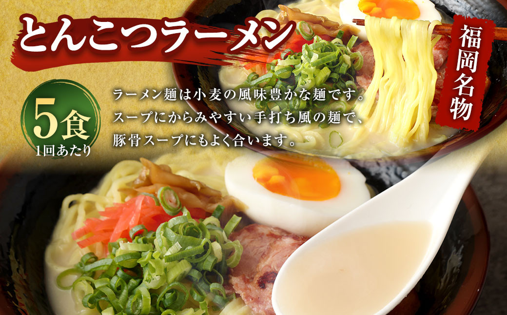 【3ヶ月定期便】【国産冷凍生餃子】大きめ 餃子 50個 ＆ とんこつラーメン 5食付き 合計2kg