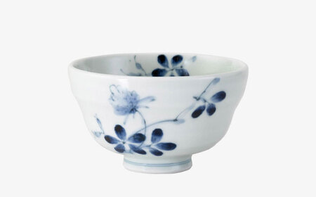 【波佐見焼】染付野花 ひさご碗 食器 ボウル【西海陶器】[OA495]