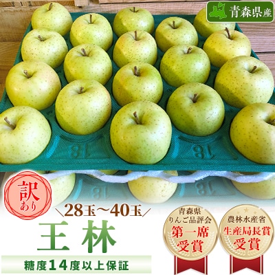 「王林」約10kg・糖度14度以上保証・訳あり家庭用りんご【配送不可地域：離島】【1111234】