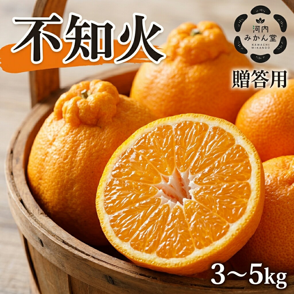 【ふるさと納税】＜選べる内容量＞【贈答用】熊本県産 不知火 約3kg（9～15玉前後） / 約5kg（15～24玉前後） みかん ミカン 蜜柑 かんきつ 柑橘 フルーツ くだもの 果物 果実 デザート ギフト 贈答 贈り物 国産 九州 熊本県 送料無料 【2027年2月下旬発送開始】