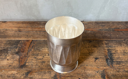 No.621 銀ビアカップ ／ 海野雲雄 金工 伝統工芸 工芸美術 埼玉県