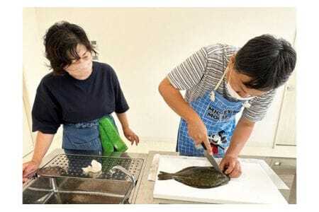 地元漁師の奥様直伝！「魚さばき体験」 ／ 笠戸ひらめ さかな 捌き方 山口県 No.171