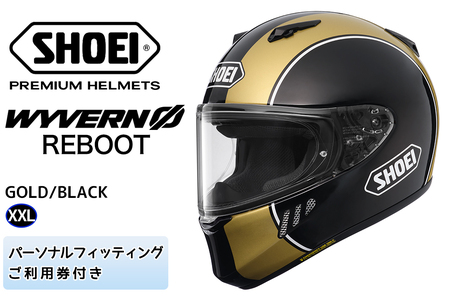 SHOEIヘルメット「WYVERN Φ REBOOT (GOLD/BLACK)」XXL ｜フルフェイス バイク ツーリング レーサー マルケス ショウエイ[2679]