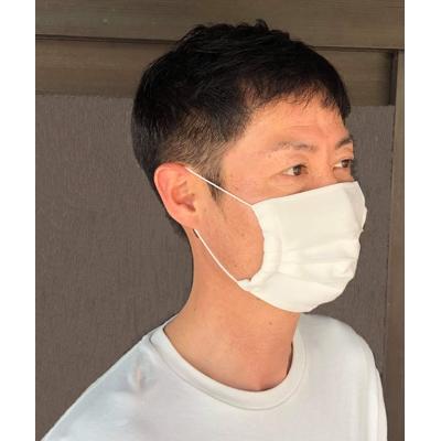 ふるさと納税 長浜市 【浜ちりめん】シルク100%マスク無漂白シルク:大サイズ |  | 01