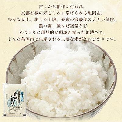 ふるさと納税 亀岡市 【令和7年産】無洗米 京都丹波産 キヌヒカリ 10kg(2kg×5袋) 真空パック |  | 01