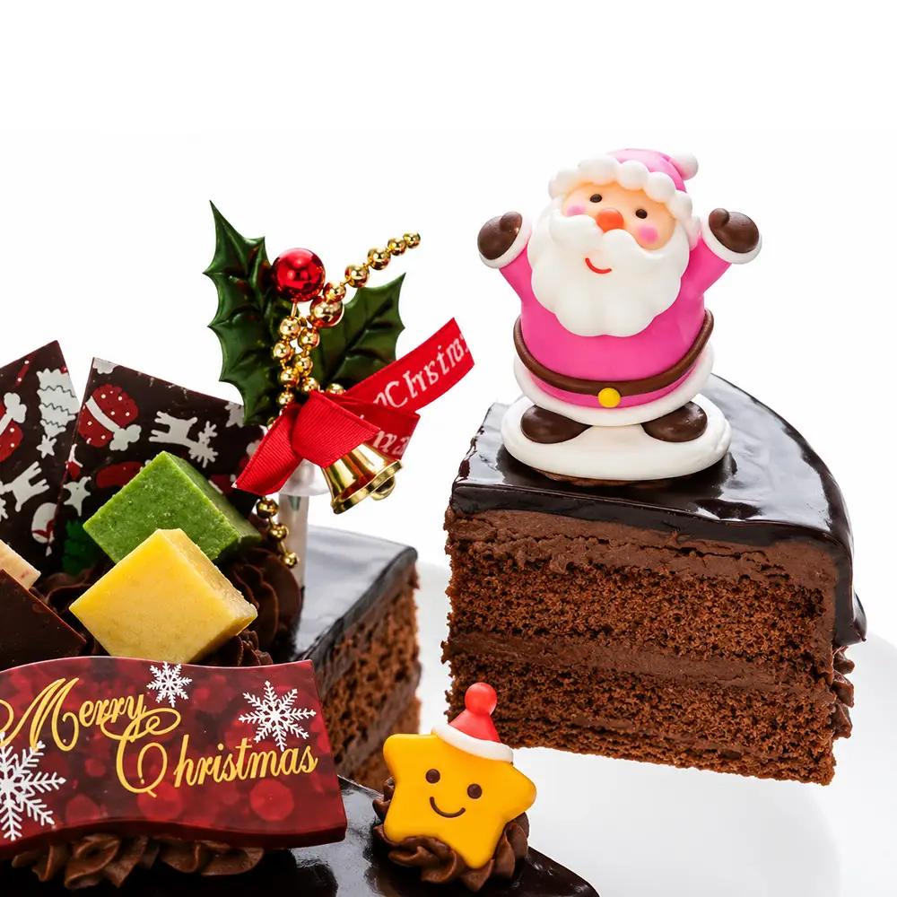 クリスマスケーキ ドリップクリスマスチョコケーキ 5号 ホール型 【2026年12月18日から23日発送予定】