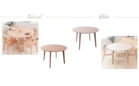 ダイニングテーブル Yummy(ヤミー) 110幅 ホワイト