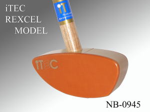 グラウンド・ゴルフクラブ NB-0945 ビギナーズクラブ（ポリウレタン黒レザーグリップ）84.5cm 右打左打兼用 iTEC REXCEL MODEL イエロー
