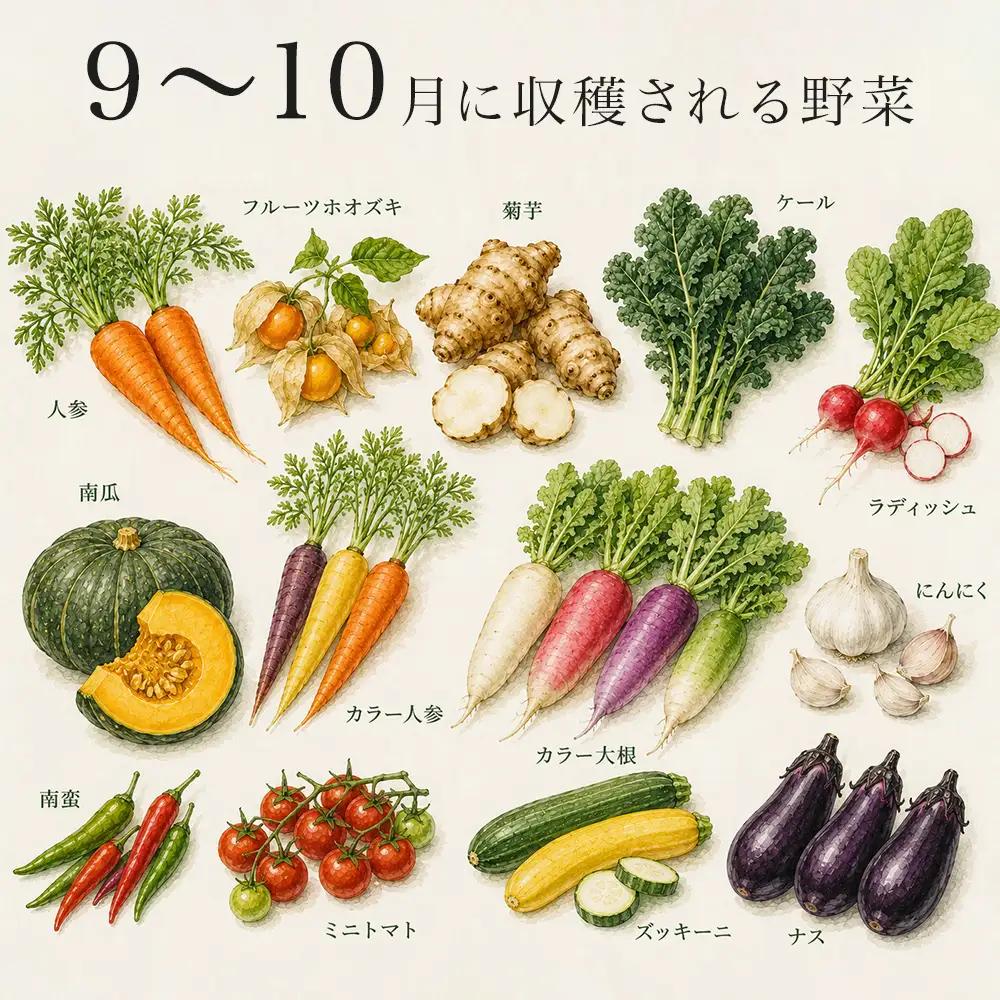 季節の野菜セット【大】定期便 2回便 8月 9月発送 旬野菜 詰め合わせ あらいふぁーむ