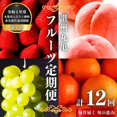 【ふるさと納税】 【他県民に内緒にしたい】絶品フルーツの定期便 -旬の果実便り- 12ヶ月 讃州丸亀 定期便 フルーツ セット 詰め合わせ