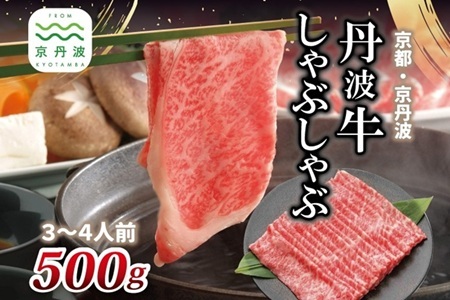 【京丹波・丹波牛】しゃぶしゃぶ用 500g 3~4人前 国産和牛 【2026年1月中旬以降発送】 [025IZ002]