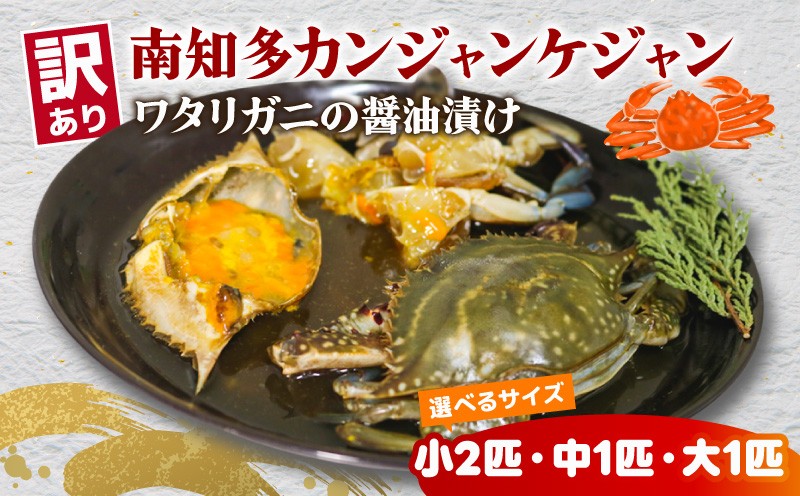 
            選べる サイズ 訳あり 南知多カンジャンケジャン カンジャンケジャン 大中小 ワタリガニの醤油漬け 魚介 魚介類 ワタリガニ 渡蟹  蟹 新鮮 グルメ カニ お米 に合う コメ に合う こめ に合う ご飯 のお供 おすすめ 韓国料理 韓国グルメ ケジャン おいしいカニ  晩酌 肴 おかず そうめん 雑炊 濃厚 内子 海の幸 国産 夕食 万能 まるごと ふるさと納税カニ 自家製ダレ  愛知県 南知多
          