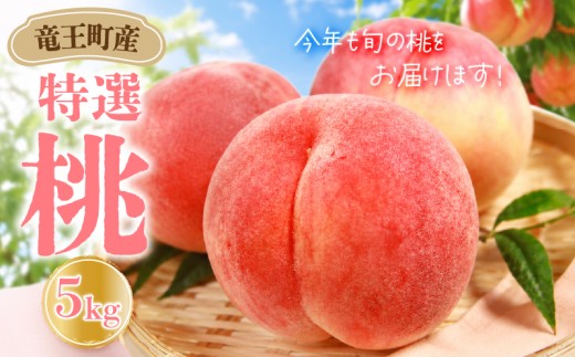 【 先行予約 】数量限定 特選 桃 5kg 果実 新鮮 くだもの モモ 品種おまかせ フルーツ もも 数量限定 果物 期間限定 季節限定 産地直送 旬 果物 滋賀県 竜王町 ギフト プレゼント 送料無料 直送 桃 もも モモ ご自宅用 ご家庭用 おまかせ おいしい 美味しい 甘い あまい 糖度 贈答 贈り物 2026年産 令和8年産