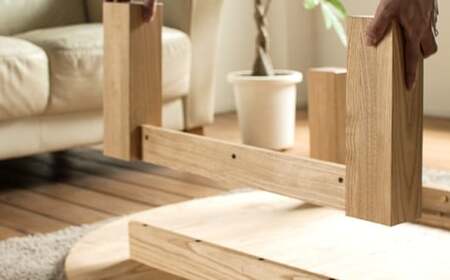 天然オイル仕上げ 栗の木 ちゃぶ台 直径110cm 高さ34cm テーブル リビングテーブル