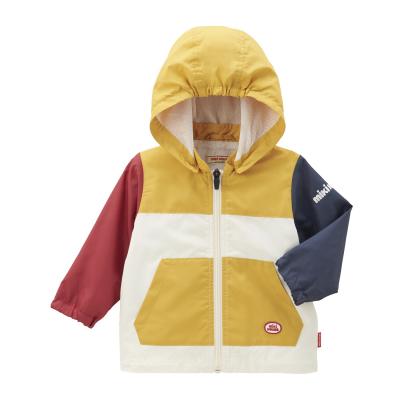 ふるさと納税 八尾市 (110cm)ミキハウス ウインドブレーカー(赤×紺)(P110)