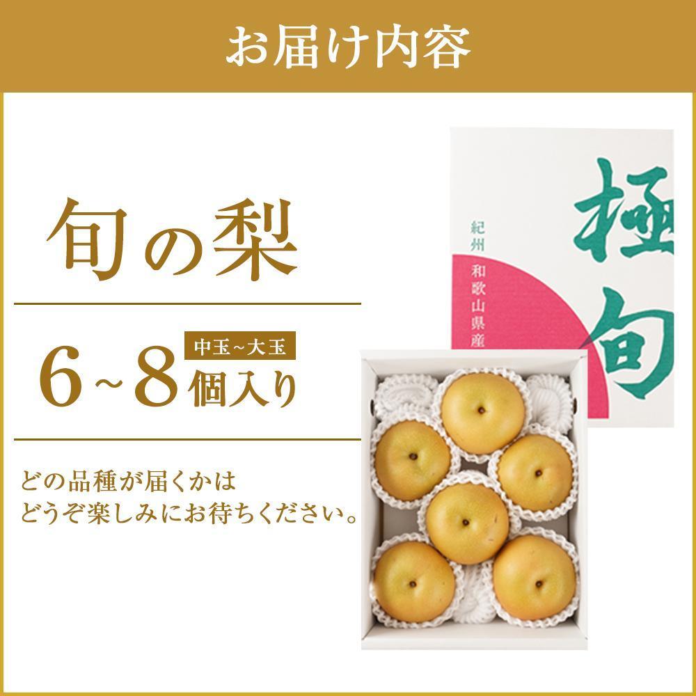先行予約 旬の梨 極上 秀品（中玉～大玉）6～8個入り 【2025年8月末頃～9月中旬頃発送】【KG23】　XM90023_イメージ3