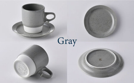 【波佐見焼】チョコチャンク マグ＆プレート 4点セット（グレー・ベージュ）食器 皿【トーエー】[QC71] 波佐見焼