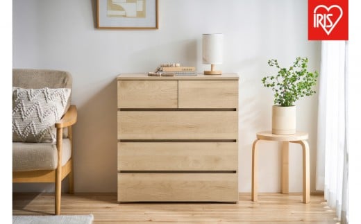 
            組立簡単ウッドチェスト KKWCｰ790 ナチュラル
          