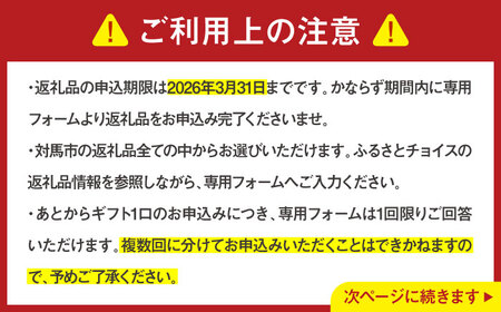 【あとから選べる】対馬市ふるさとギフト 6万円 分 《対馬市》 離島 コンシェルジュ 米 肉 魚介 海鮮 木工品 常温 冷蔵 冷凍[WZZ012]