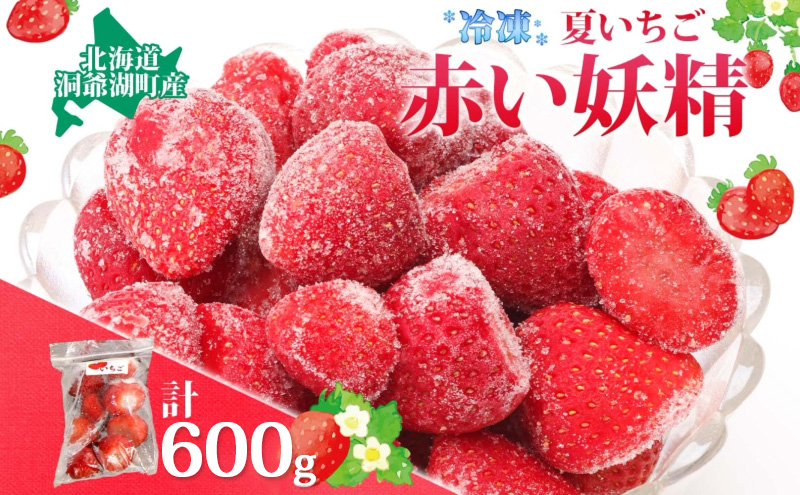 役に立ちます 冷凍カット果物 いちご100g×6袋 果物類 苺 イチゴ 冷凍 カット 果物 小分け 時短 弁当 簡単 調理 便利  国産 北海道 洞爺湖町