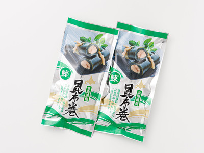 国産(北海道産)昆布で鰊(にしん)を丁寧に巻いた昆布巻きセット(2本)_昆布巻 国産 北海道産 ニシン コンブ だし 海藻 だし昆布 こんぶ水 出汁 乾物 こんぶ ギフト 調理済み 一人暮らし セット