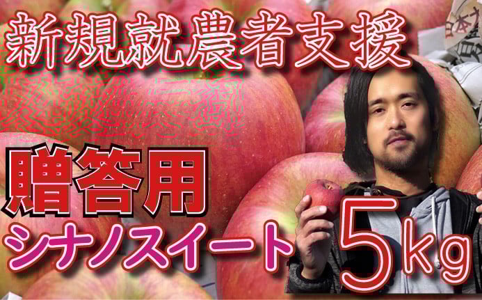 
            新規就農者応援 りんご （シナノスイート） 贈答用 5㎏ 数量限定 先行予約 伊藤快
          