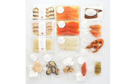 Kaoriのスモーク魚介13種セット【Kaori-熏】燻製マイスターの技と味 海鮮おつまみ｜サーモン 紅鮭 かんぱち 真鯛 帆立 うなぎ カジキ さば 真つぶ貝 ムール貝 明太子 海老 エビ えび 海